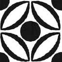 FloorPops Black Tory Peel & Stick Floor Tiles, FP4278 ((Pack of 1))