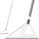 Multifunction Magic Broom, Squeegee Broom for Floor, Rubber Silicone Broom for Floor Cleaning, Magic Broom Sweeper for Living Room, Kitchen, Bathroom-Easy Dry The Glass (Grey, 54 INCH)