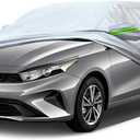 Full Car Cover Universal 6 Layers Outdoor Thicked All Weather Cover, Sunshield, Waterproof, Snow Proof, UV Proof, Scratch Proof, Bird Droppings, 6 Reflective Strips, Fits Sedans up 178"-189"