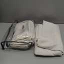 Birch 70 Inches Extra Wide Sheer Curtains Cream Linen Pleated Living Room 84 Inches Long, Neutral Textured Light Filtering Privacy Sliding Door Thick Drapes for Large Window (70"Wx84"Lx2 Panels Hooks)