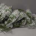 Tigeen 80 Pcs Artificial Baby Breath Flowers 20.5 Inch Fake Gypsophila Bouquets White Faux Gypsophila Flowers DIY Floral Bouquets for Arrangement Wreath Wedding Party Decor