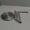Toilet Paper Holder Stand, Toilet Paper Stand Brushed Nickel, Free Standing Toilet Paper Holder, Toilet Paper Storage by Bathth