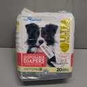 Paw Inspired 20ct Disposable Dog Diapers | Female Dog Diapers Ultra Protection | Diapers for Dogs in Heat, Excitable Urination, or Incontinence (Large)