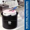 Carlisle FoodService Products Coldmaster Ice Cream Server Insulated Crock with Lid for Kitchens and Restaurants, Plastic, 3 Gallons, White