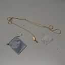 Phone Lanyard for Cellphone Case Crossbody Phone Strap Detachable Phone Charms Strap Anti Theft Necklace Holder for iPhone For Women (Large, Gold)