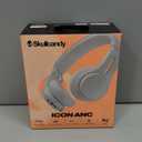 Skullcandy Icon ANC Wireless On-Ear Bluetooth Headphones, Active Noise Cancelling, 60 Hours Battery, Sweat Water Resistant, Foldable Durable Travel Ready, Microphone for iPhone Android - True Black