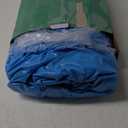 Inflatable Tanning Pool Lounger Float with Sprinkler, 77" x 48" Pool Floats Adult with Pillow, 6 in 1 Suntan Tub Raft Floatie with Drink Holder Sunbathing Water Lounge (Blue)