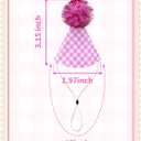 PET SHOW 10 Pack Mini Party Hats for Small Dog Birthday Stuffed Animals Dolls Puppy Cats Adjustable Headband Colorful Holiday Felt Hats Kitten Pet Grooming Costume Accessories