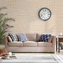 4 x Guvana Grasscloth Peel and Stick Wallpaper Beige Textured Contact Paper Modern Removable Self Adhesive Wall Paper Thicken Fabric Faux Linen Wallpaper for Bathroom Living Room Cabinets 78.7inx15.7in