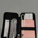 Portal Charger,10000mAh Portable Charging Bank w/Built-in Cable | 4 Outputs & 2 Inputs Slim Phone Charger Tsa Aproved Power Bank,Travel Essentials Battery Pack for iPhone, Samsung, Android Phones (Pink)