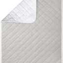 HOLDN STORAGE Ironing mat, Magnetic Laundry mat, 28.25 x 19, Gray, Quilted, Washer and Dryer Countertop, Ironing pad (Grey Magnetic Laundry Mat)