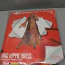 Morph Hippie Costume Women, 70s Costume For Women, 70s Long Dress, Womens 60s Halloween Costumes, Womens Halloween Costumes (X-Large)