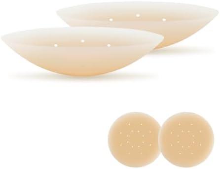Pack of 2, GreatStyler Silicone Nipple Covers for Women Reusable - 2 Pairs Ultra Thin Waterproof Nipple Pasties No Show
