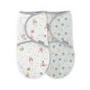 SwaddleMe by Ingenuity Original Swaddle, 100% Cotton, Improves Sleep & Calms Startle Reflex, 0-3 Months, 1.0 TOG, 2-Pack, Baby Swaddle Blanket - Winnie The Pooh