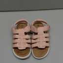 Toddler Girl Sandals Little Kids Summer Dress Shoes Open Toe Flats Princess Sandals for School Beach Party (Pink) , 6.8 in