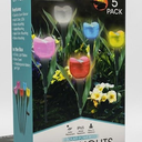 Bytech 5-Pack Solar Powered Tulip Stake