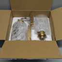 VerRon Wall Sconces, Gold Bathroom Light Fixtures, Modern Vanity Lights, Sconces Wall Lighting with Clear Glass, Sconces Wall Decor Set of 2, Light Fixture for Mirror, Living Room, Bedroom, Hallway