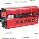 Cantonape 5000W Power Inverter 12V to 110V/120V DC to AC with LCD Display, Remote Controller 5 x AC Outlets and 4 x 3.1A USB Car Adapter for Car Truck Boat RV Solar System