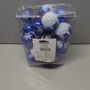 Joiedomi 24 Pcs Christmas Ball Ornaments, Blue & White 2.3 Deluxe Delicate Painting & Glittering Shatterproof Christmas Tree Ornaments for Wreath Garland Holiday Indoor Party