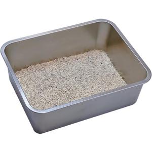 KUNWU Stainless Steel Pet Litter Box 28"x20"x6" for Cat, Dog & Rabbit, Corrosion Resistant Easy Clean No Residue Build Up Never Absorbs Odor Stains Rusts Durable Pan (XXL (28"x20"), 6" Deep) KUNWU Stainless Steel Pet Litter Box 28"x20"x6" for Cat, Dog & Rabbit, Corrosion Resistant Easy Clean No Residue Build Up Never Absorbs Odor Stains Rusts Durable Pan (XXL (28"x20"), 6" Deep)