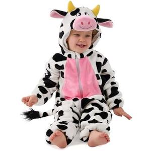 Spooktacular Creations Halloween Baby Cow Costume, Toddler Cow Jumpsuit 18-24