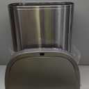 NINESTARS DZT-80-35 Automatic Touchless Infrared Motion Sensor Trash Can, 21 Gal 80L, Heavy Duty Stainless Steel Base (Oval, Silver/Brush Lid) Trashcan, SS