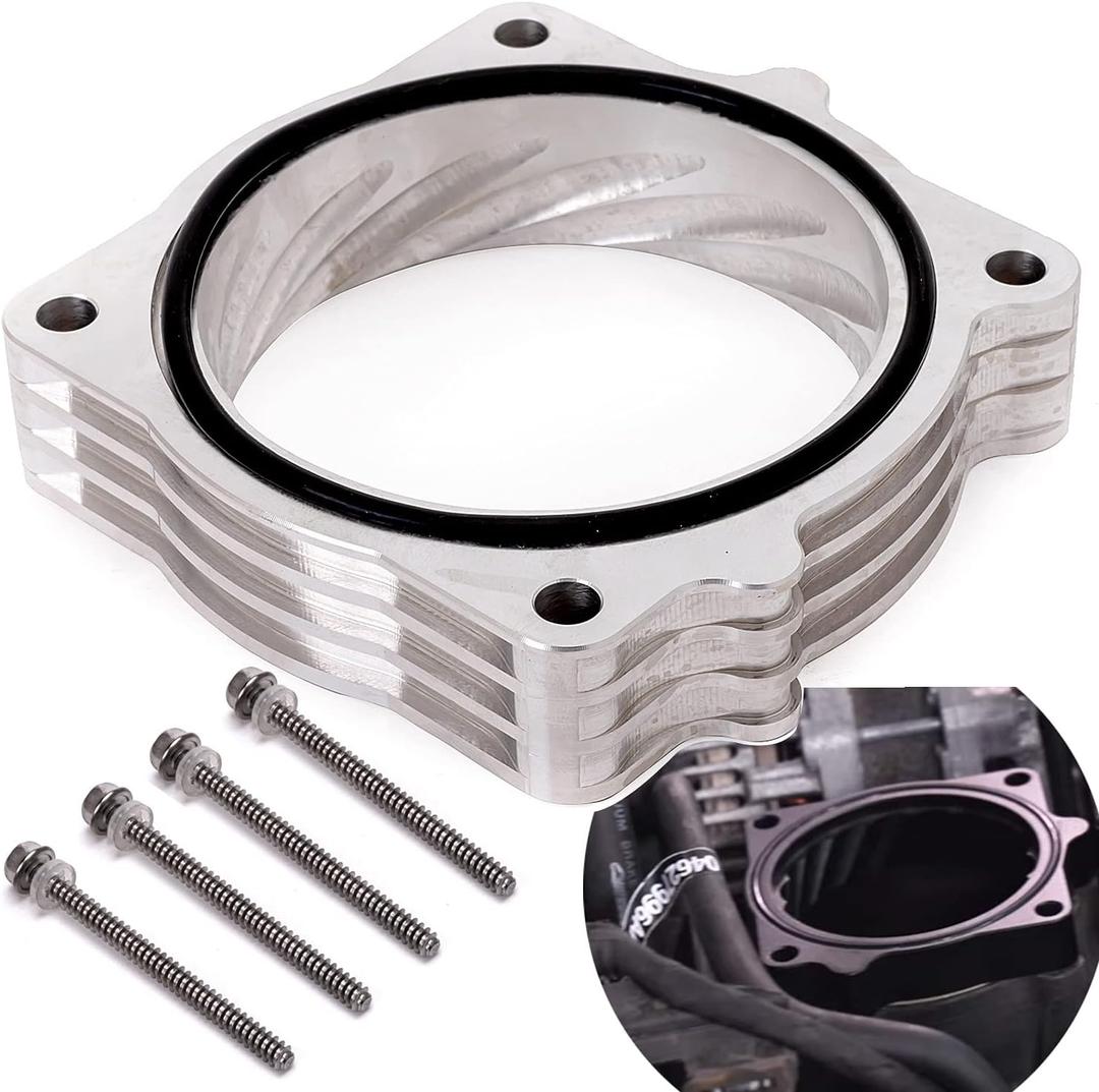 Throttle Body Spacer For 2009-2018 Dodge RAM 1500 2500 3500 5.7l v8 (silver)
