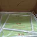 VECELO Kids Folding Activity Table and Chair Set, with Ultra Soft Padded Cushion, 5 Piece, Sage Green