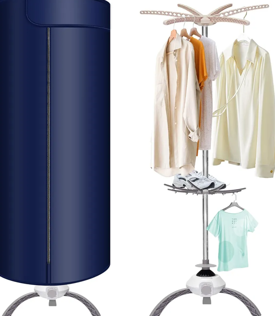 Portable Clothes Dryer Upgraded Large Capacity,Mini 900W Foldable Portable Dryer for Clothes and Shoes,Quick&Easy to Use Compact Dryer for Laundry Travel Apartments Families and RV