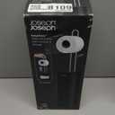 Joseph Joseph EasyStore Toilet Paper Holder Stand, Concealed Storage, Holds 3 Spare Rolls, Matt Black