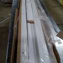 32x84 Inch Glass Sliding Barn Door Slab and 5.5ft Hardware Kit Included, 5 Frosted Glass, LVL Wood Panel Covered with White Water-Proof Scratch-Proof PVC Surface, Simple DIY Assembly