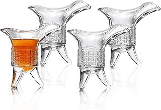 QUAFFER Soju Shot Glasses (Set of 3) – Retro Emperor Style Shot Glass - Soju Whiskey Baijiu - Perfect for Parties, Bars, Events, Home Bar