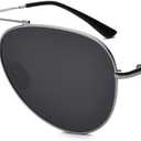 HUIHUIKK Polarizing Distance Sunglasses Tinted Gray Men Women Nearsighted Myopia Glasses These Are Not Reading Glasses