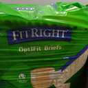 FitRight Adult Diapers, Extra Heavy Absorbency, XL (Waist Size 56in-64in), 80 Count, OptiFit Incontinence Briefs for Men and Women, Disposable, Moisture Wicking, Leak Protection,