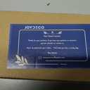 Joydeco No Drill Light Filtering Cellular Shades, 30" W x 64" H, White