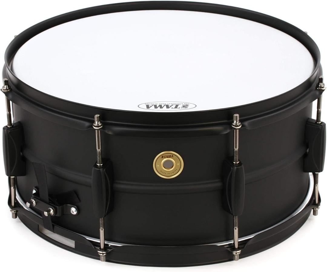 Tama Steel Snare Drum - 6.5 Inches X 14 Inches - Black Black