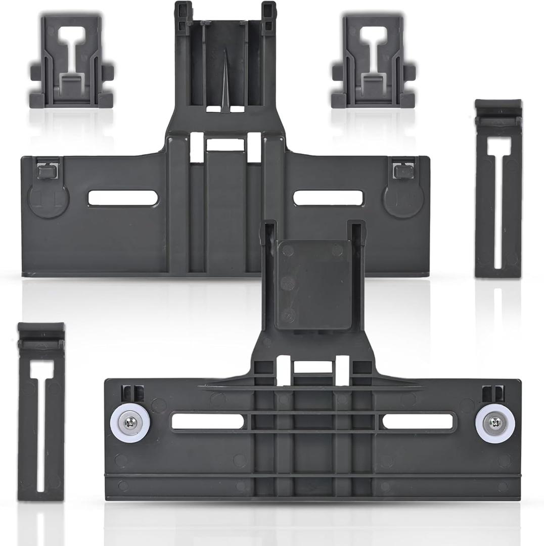 Upgraded Dishwasher Top Rack Adjuster Replacement for Whirlpool WDT750SAHZ0 WDT730PAHZ0 WDTA50SAHB0 WDTA50SAHZ0 WDT970SAHZ0 WDT910SAYM1 WDT730PAHV0 WDT910SAYM2 WDT910SAYM3 Dishwasher, 2 PACK