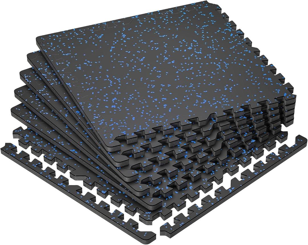 SUPERJARE 0.79'' Extra-Thick 6 Pcs 24 Sq Ft Exercise Equipment Mats