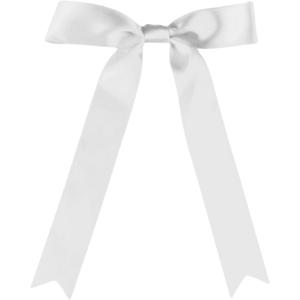 30 Pcs White Satin Bows 6 X 10 Inch Premade Bows with Twist Tie for Wedding Florist Decor, Cake Pops,Christmas Tree & Gift Wrapping(White)