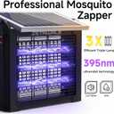 Solar Powered Bug Zapper Outdoor, 4500V Mosquito Trap with 10W Solar Panel, Fly Trap & Mosquito Killer, Dusk-to-Dawn Auto, IPX5 Waterproof, 2100 Sq.Ft Coverage for Patio, Backyard, Garden