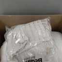 Bedsure King Size Comforter Set - GentleSoft™ 3 Pieces Fluffy Double-Side Fleece Comforter Set, Cozy Striped Room Decor Aesthetic, Luxury Linen King Bedding with 2 Pillowcases, 104x90 Inches