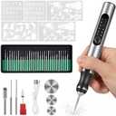 AlgoLaser Portable Engraving Pen – Precision Tool with Adjustable Power for Wood, Metal, Glass, Plastic, and Stone (Includes Multiple Engraving Bits)