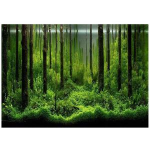 Fish Tank Background Forest Tank Aquarium Poster PVC Adhesive Underwater Forest Decoration (48"x18')