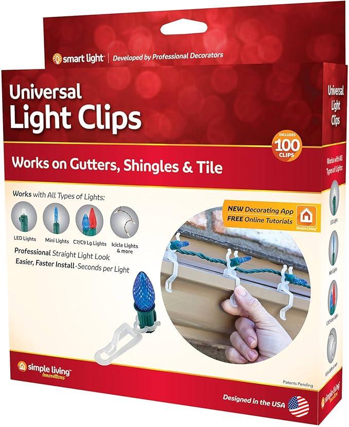 universal light clips 100pcs (2 Pack)