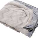 Furhaven Replacement Dog Bed Cover Perfect Comfort Plush & Velvet Waves Sofa-Style, Machine Washable - Granite Gray, Jumbo Plus 20x30