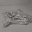 Threan 10 Pcs 16 Inch Pearl Clothes Beaded Clothing Hanger with Ribbon Bowknot Metal Elegant Clothes Standard Hanger for Women Bride Wedding Dress Coat Shirt