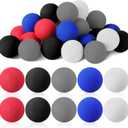 Syhood 24 Pieces Mini Knee Hockey Balls for Kids Gift Soft Foam Hockey Balls for Indoor Floor Mini Stick Nets Party, Assorted Colors, 2 Inch