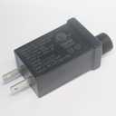 LED Power Supply for String Lights, Autbye Waterproof IP44 Low Voltage Seasonal Use LED Driver Transformer, Mini Wall Mount US Plug LED Adapter (6V1A)