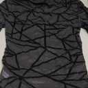 Avidlove Long Sleeve Bodysuit for Women Turtleneck Sheer Mesh Bodysuit Geo Print Leotards XS
