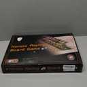 Horse Race Board Game Racing Game Thickened Solid Wood with 11 Luxurious Durable Classic Metal Horses with 2 Dice and 2 Boxes of Cards Horse Racing Game (Log Color, Rectangle)